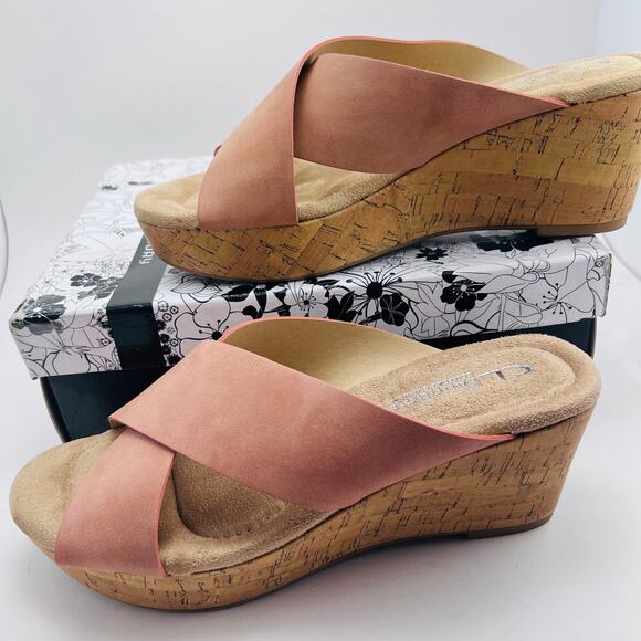 CL by Laundry Women's Dream Day Smooth Espadrille Wedge Sandal, Size 8.5 EUR 39 - Picture 1 of 10